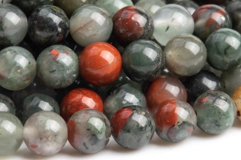 Bloodstone Bracelet - Adjustable Gemstone Protection 4mm