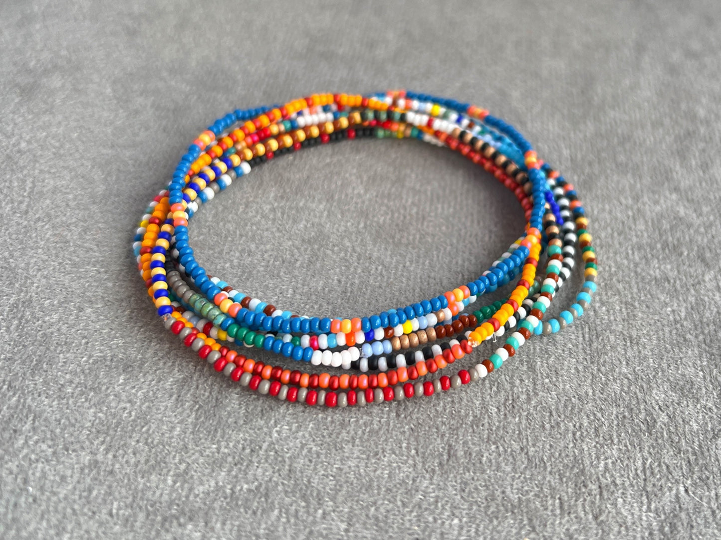 2 mm Seed Bead Bracelet Set – Delicate Layers for Everyday Comfort