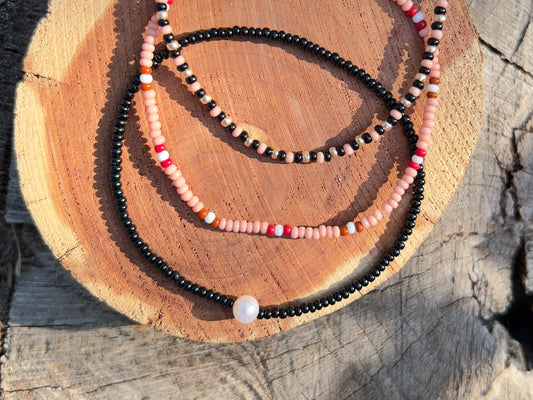 Seed Bead Bracelet Set: Handmade Boho Stackable Stretch Jewelry