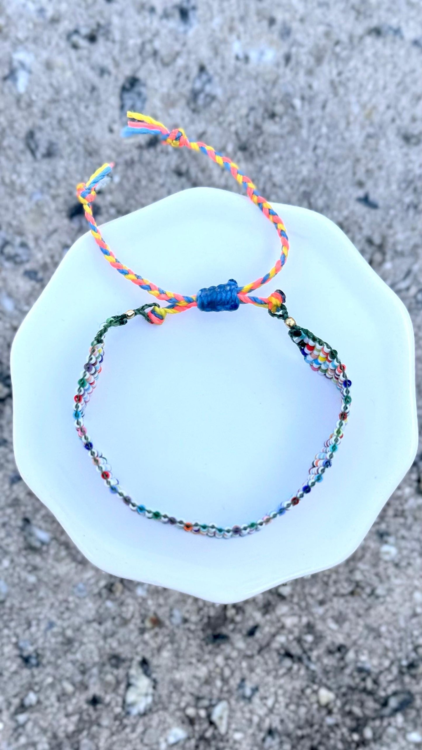 Confetti Dreams - Colorful Miyuki Beaded Loom Bracelet - Handmade - Adjustable