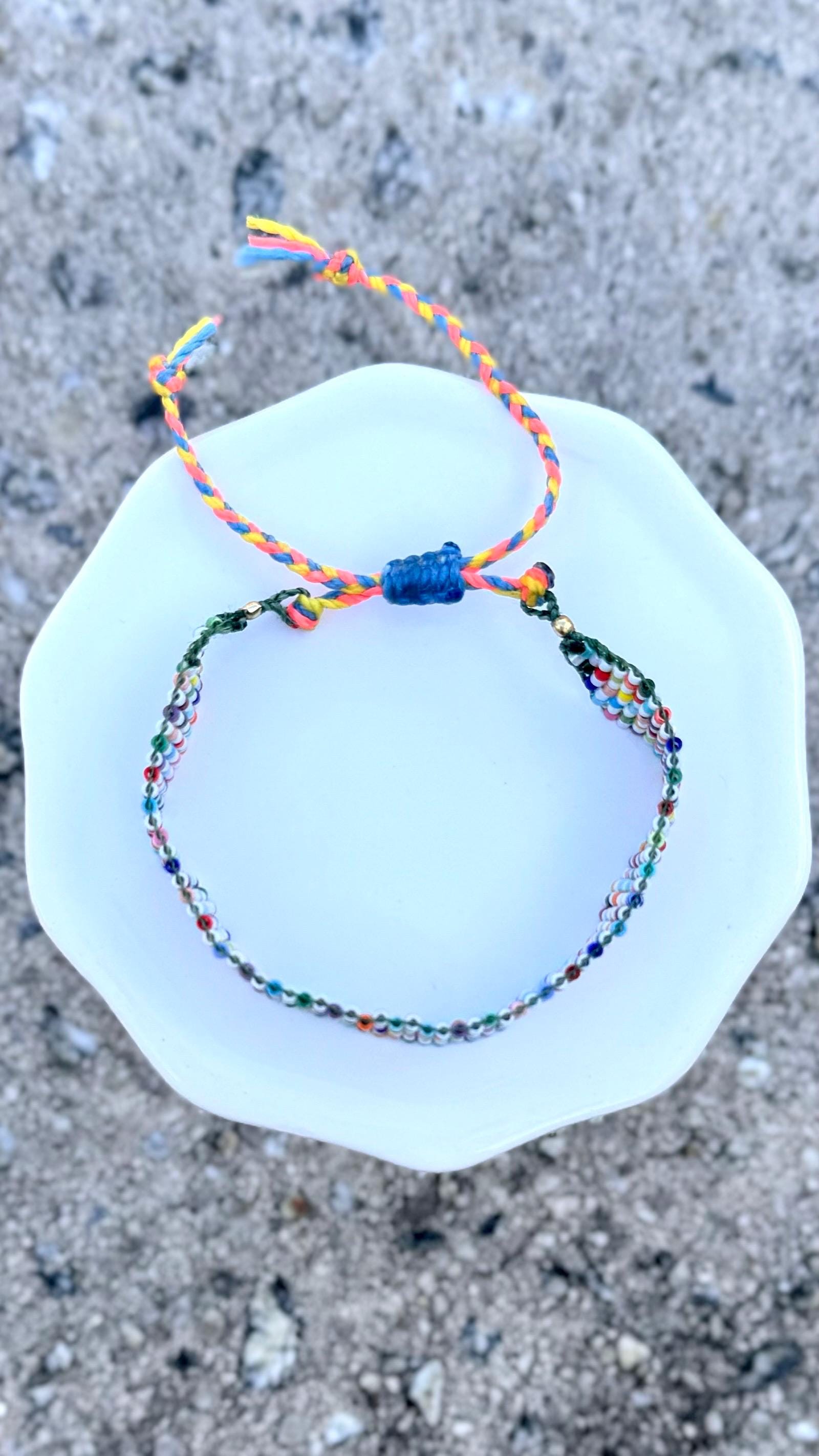 Confetti Dreams - Colorful Miyuki Beaded Loom Bracelet - Handmade - Adjustable