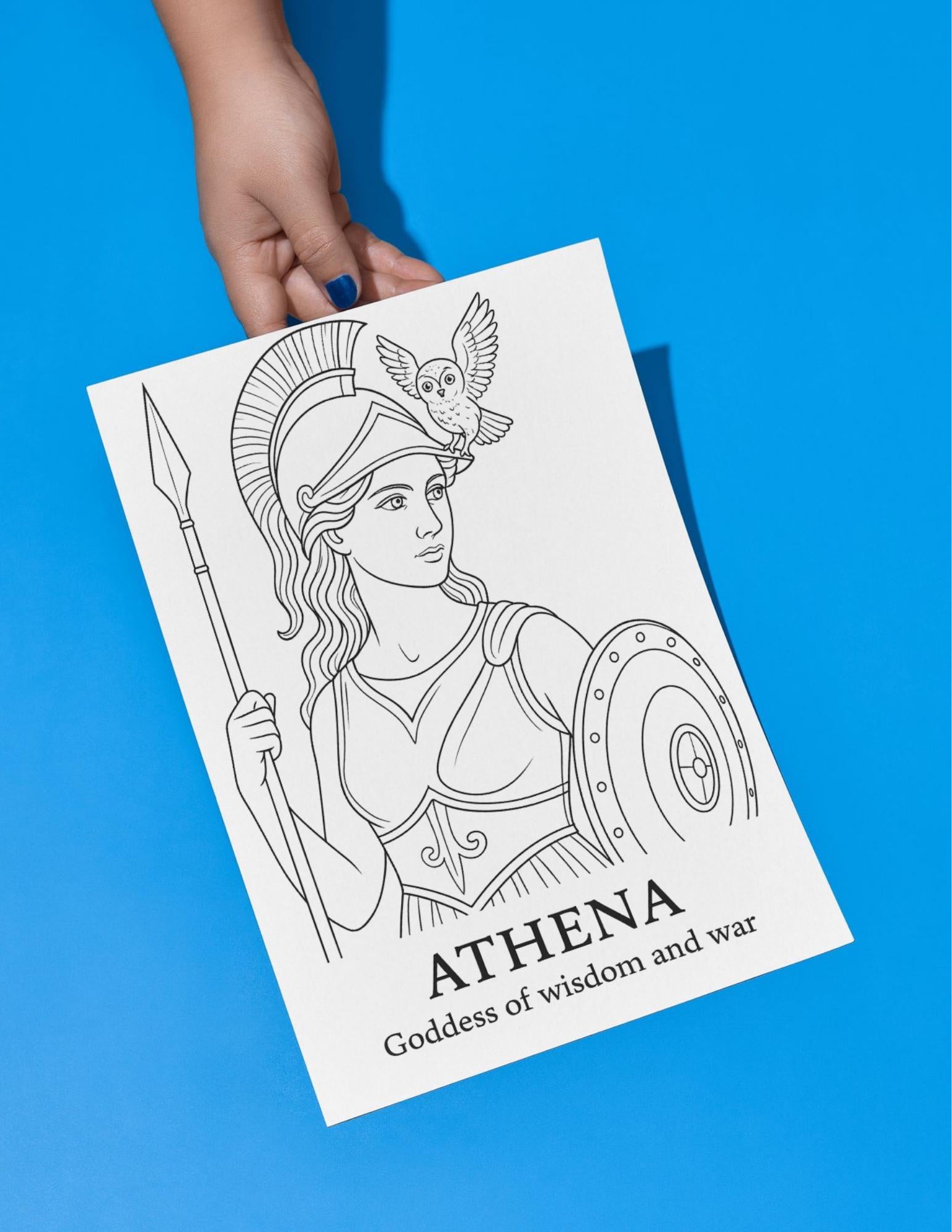 Goddess Coloring Book PDF, 14 Pages, Printable