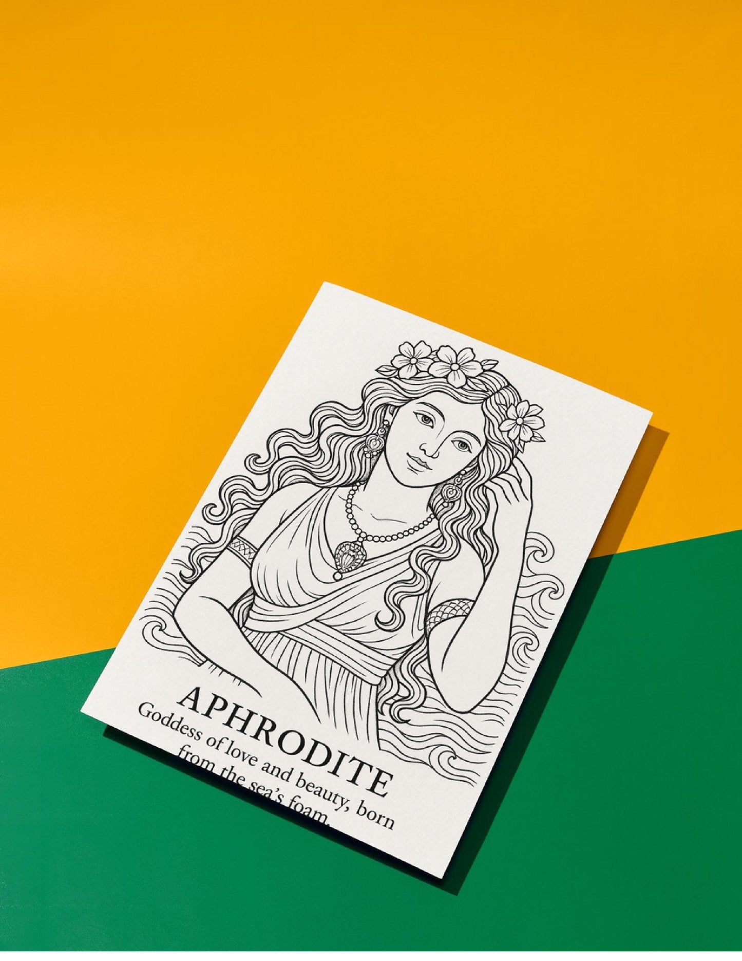 Goddess Coloring Book PDF, 14 Pages, Printable