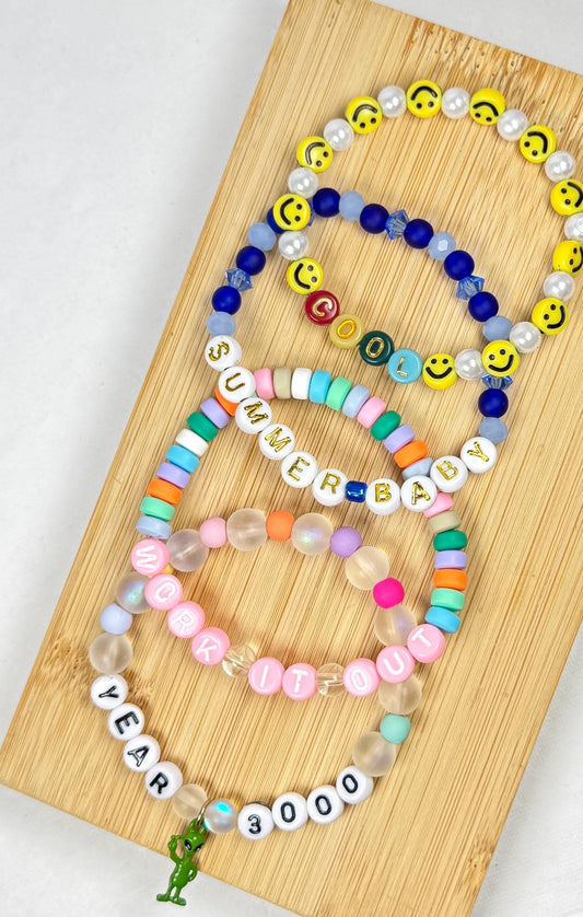 Jonas Brothers Friendship Bracelets | Custom Song Title Beaded Bracelets | Personalized Concert Jewelry