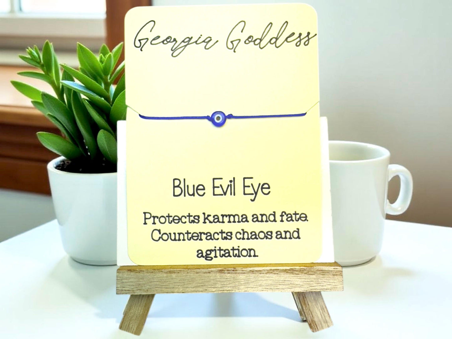 Evil Eye Protection Bracelet | Freshwater Pearl Dainty Stacking Jewelry | Good Luck Charm Gift