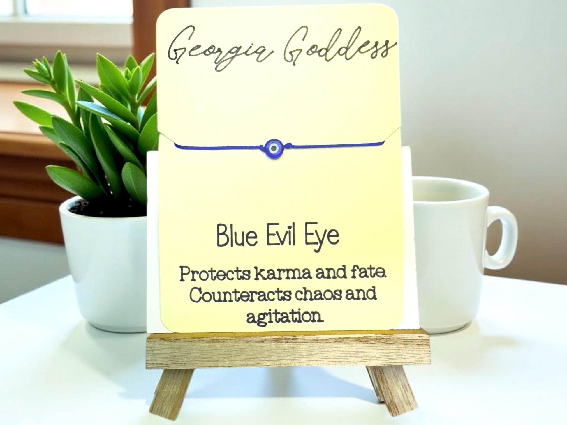 Evil Eye Protection Bracelet | Freshwater Pearl Dainty Stacking Jewelry | Good Luck Charm Gift