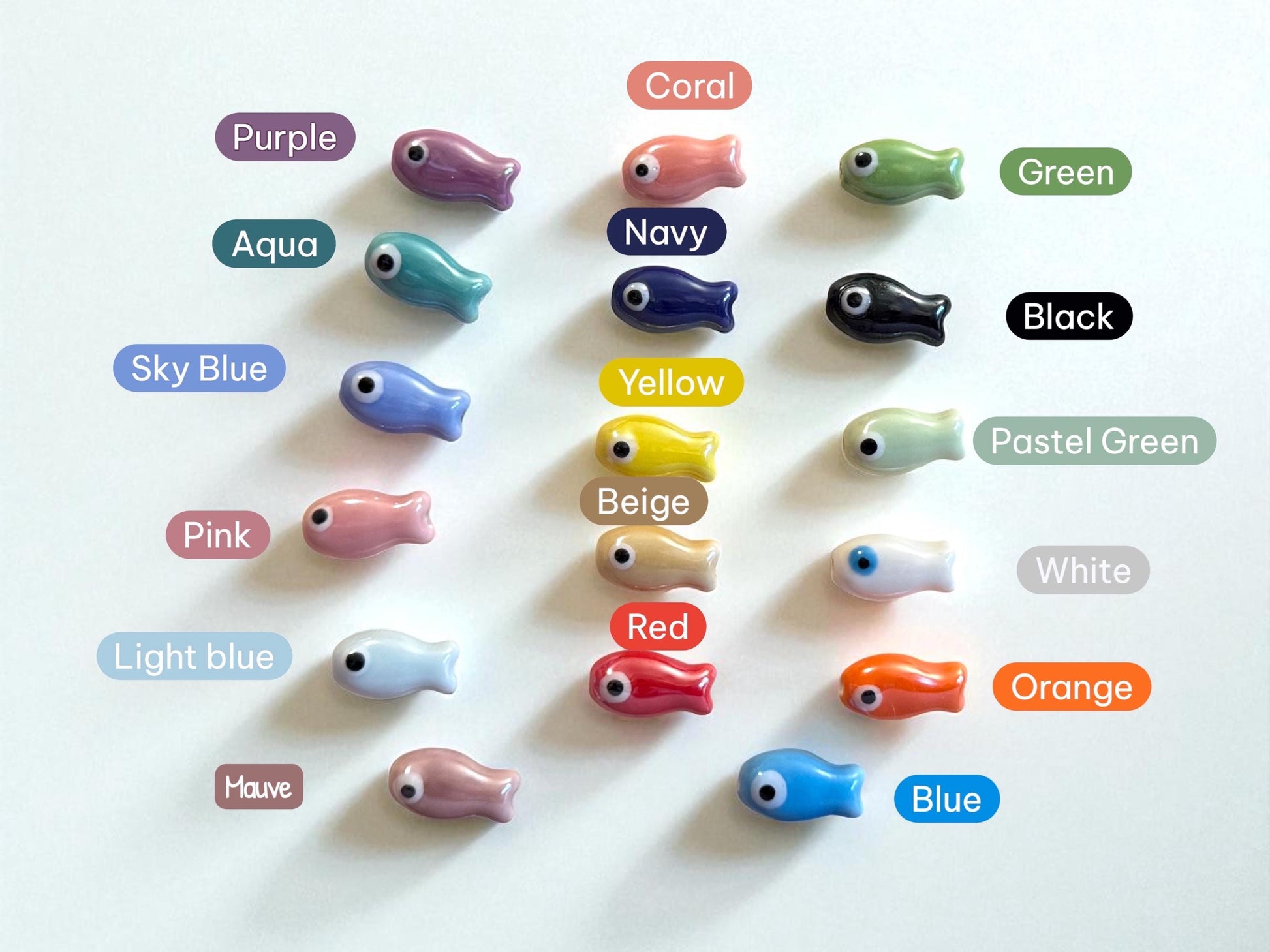 Pick your fish color. See labels in photo.
