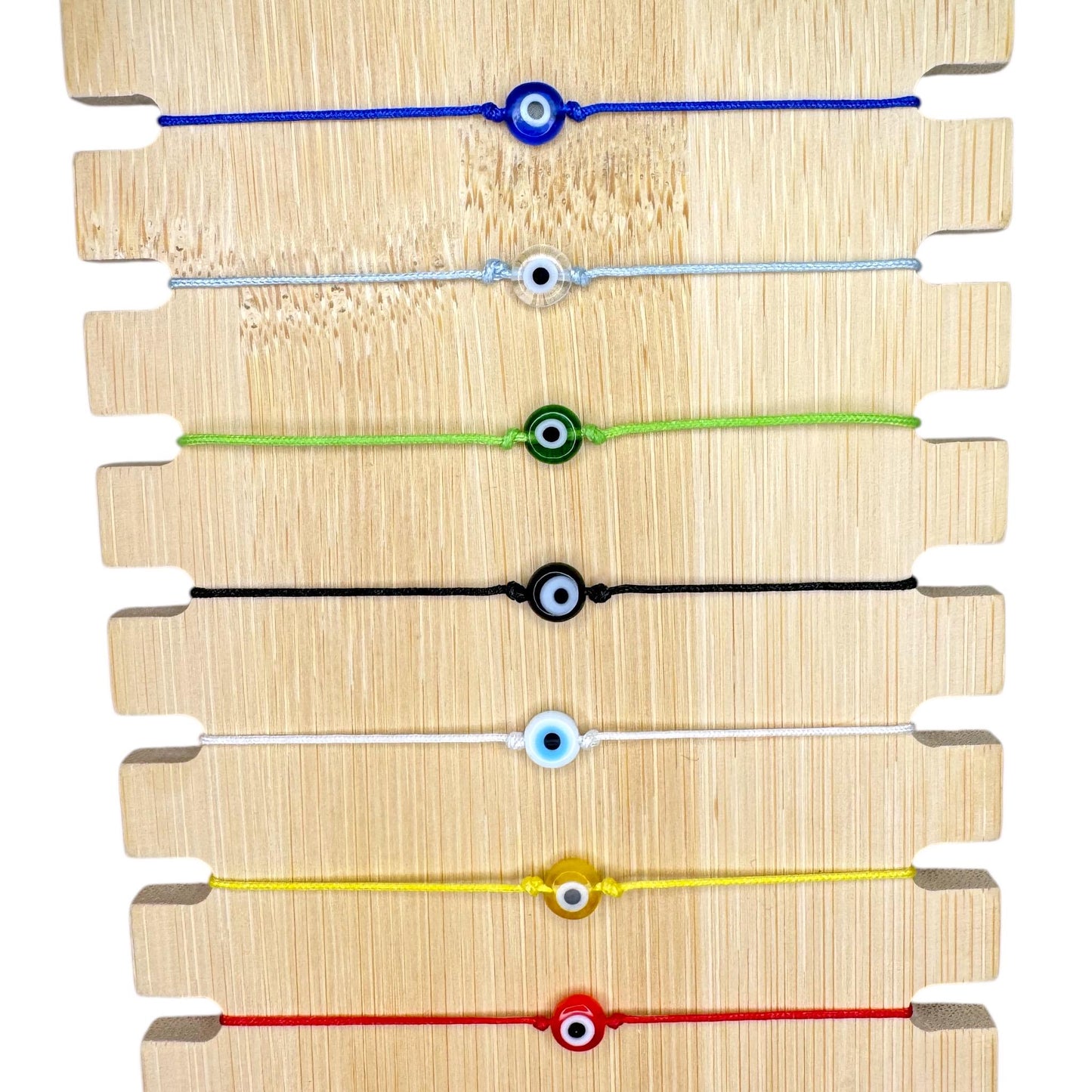 Evil Eye Protection Bracelet | Freshwater Pearl Dainty Stacking Jewelry | Good Luck Charm Gift