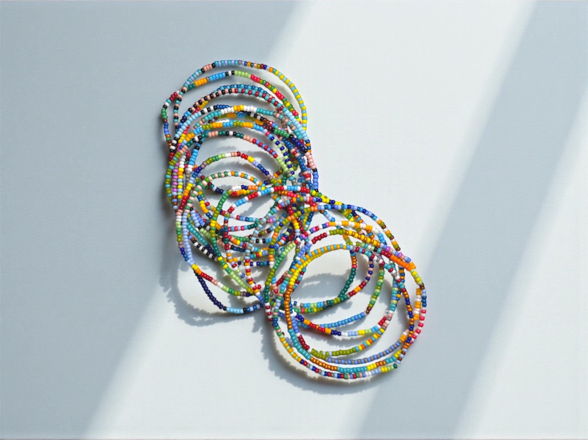 2 mm Seed Bead Bracelet Set – Delicate Layers for Everyday Comfort