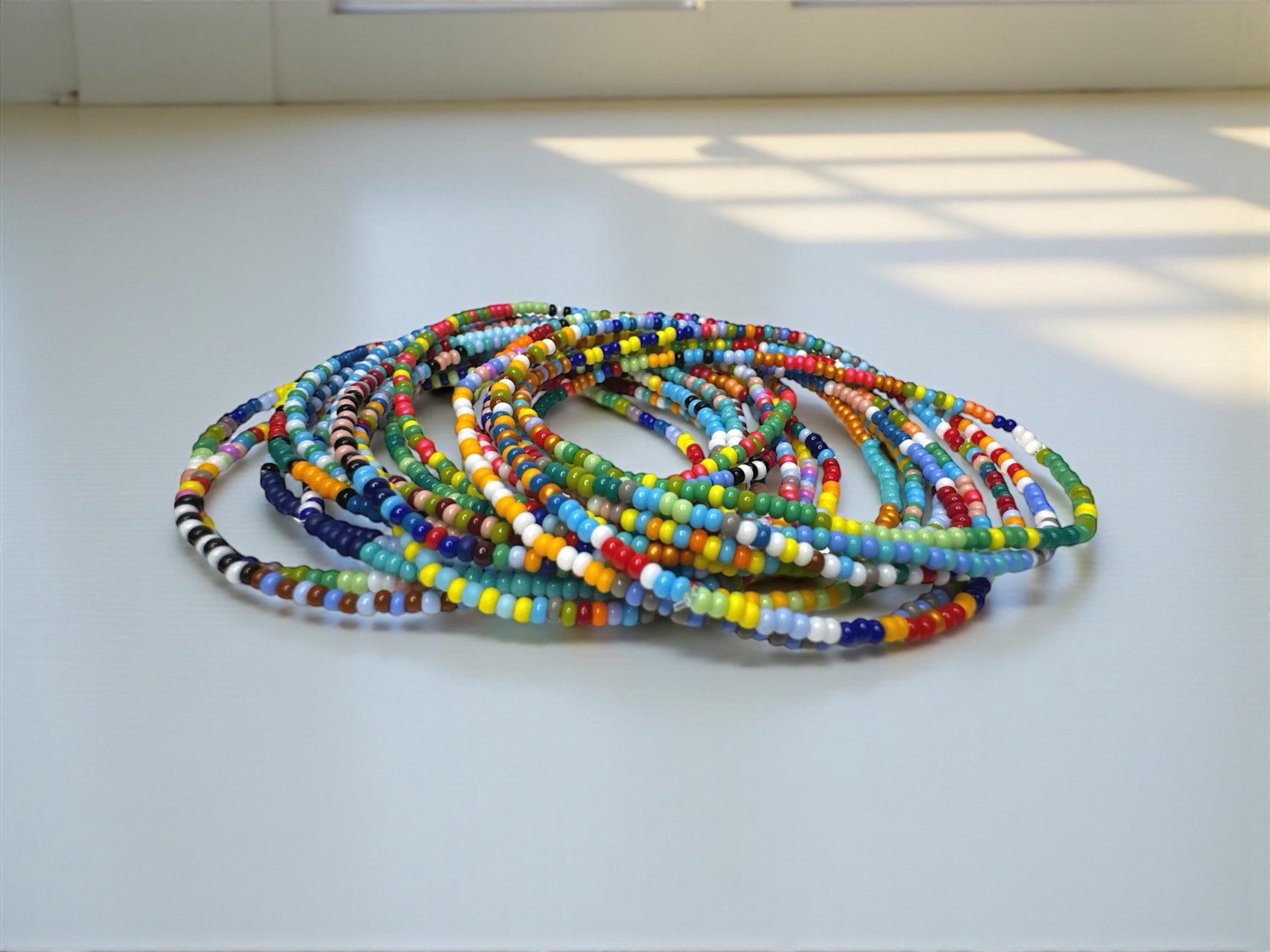 2 mm Seed Bead Bracelet Set – Delicate Layers for Everyday Comfort